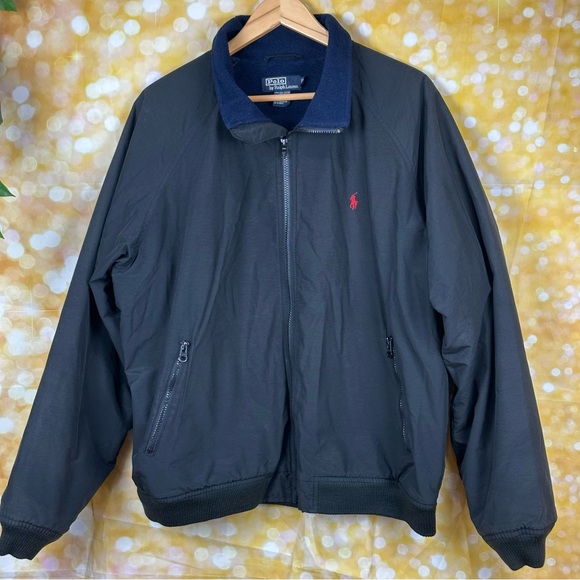 Polo Ralph Lauren Navy blue jacket Shell60% cotton size XL - Picture 1 of 16